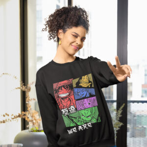 5 Characters One Piece – Unisex Oversized Sweatshirt