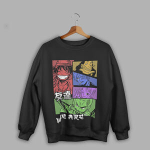 5 Characters One Piece – Unisex Oversized Sweatshirt