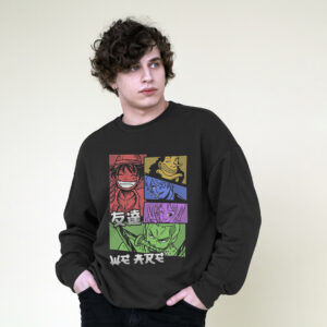 5 Characters One Piece – Unisex Oversized Sweatshirt