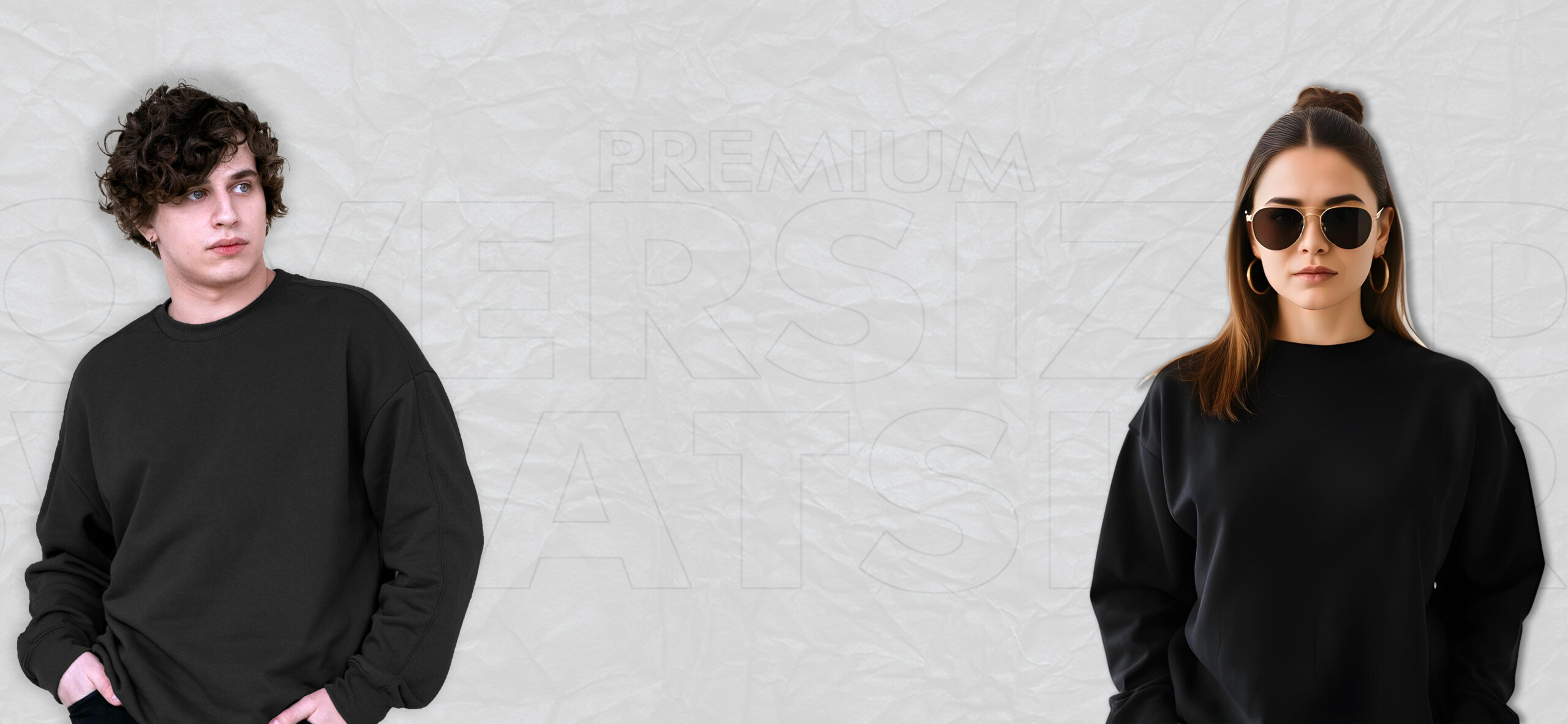 hasterisk oversized sweatshirt banner